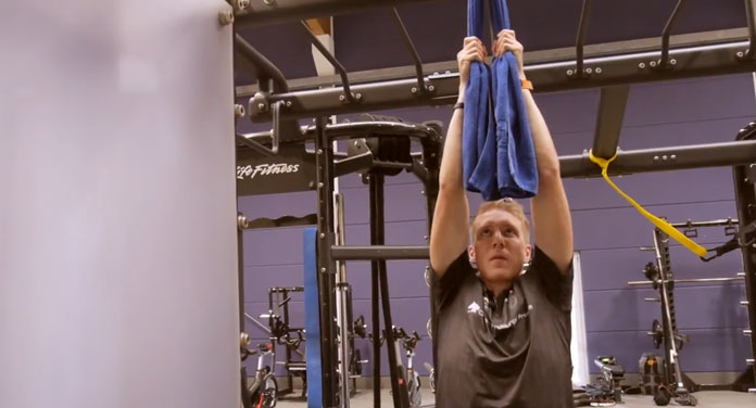 Lat Exercise 5: Door Pull-Ups With A Towel
